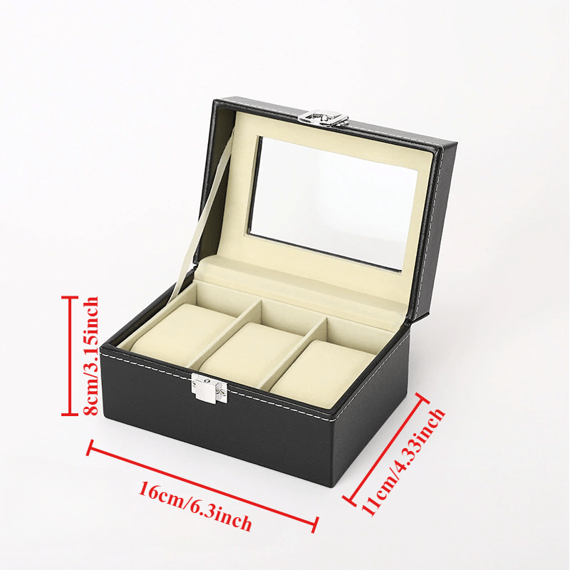 Elegant Watch Storage Box Organizer