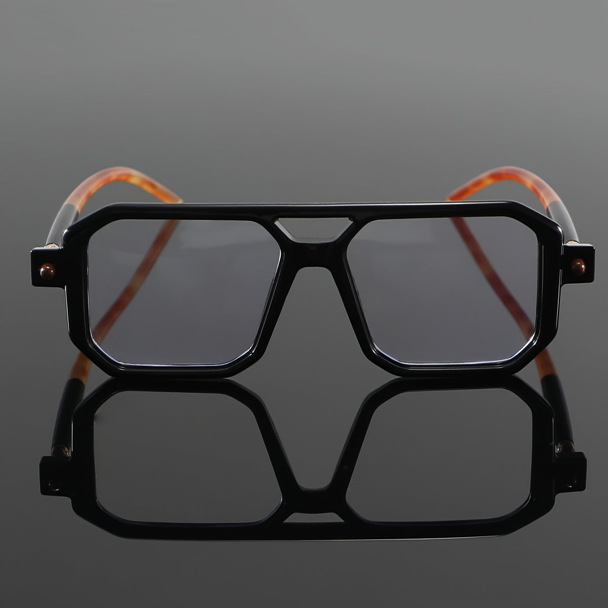 Men'S Casual Square Full-Rim Glasses