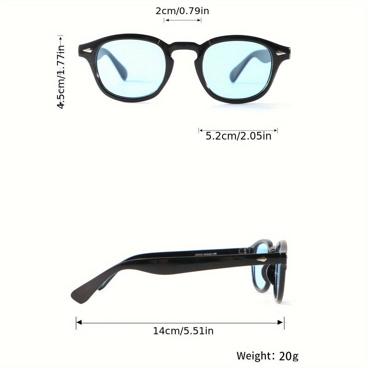 Oculus Oval Blue Sunglass