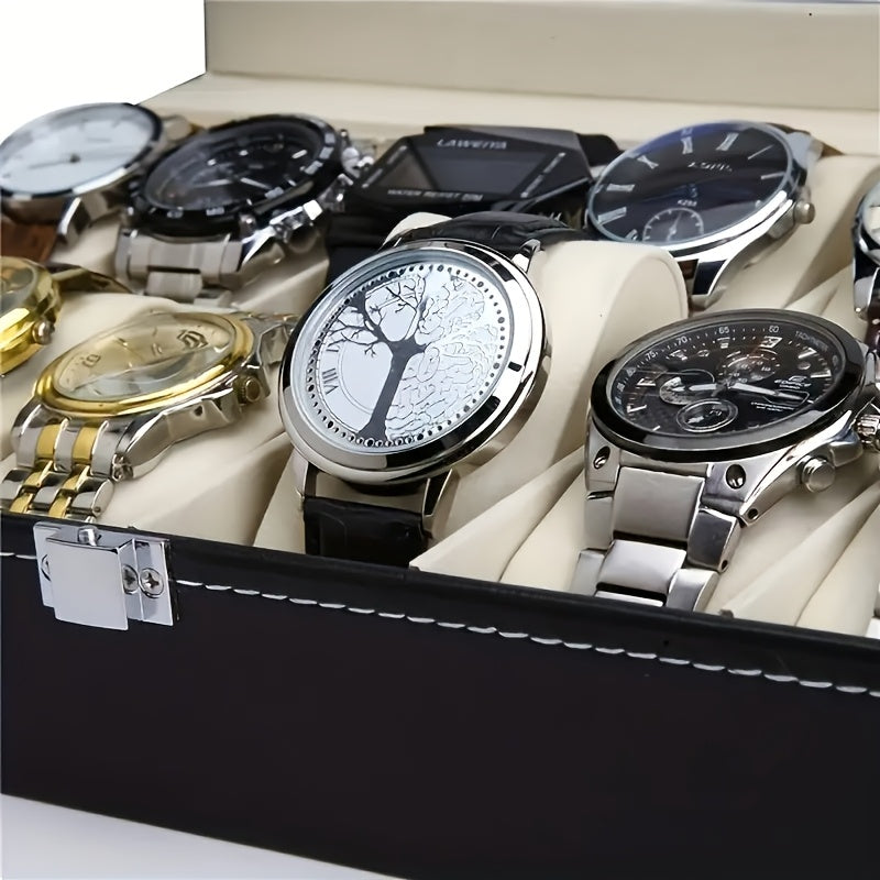 Elegant Watch Storage Box Organizer