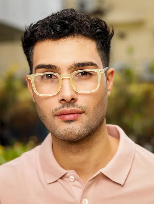 Sabestian Yellow Clear Eyeglass