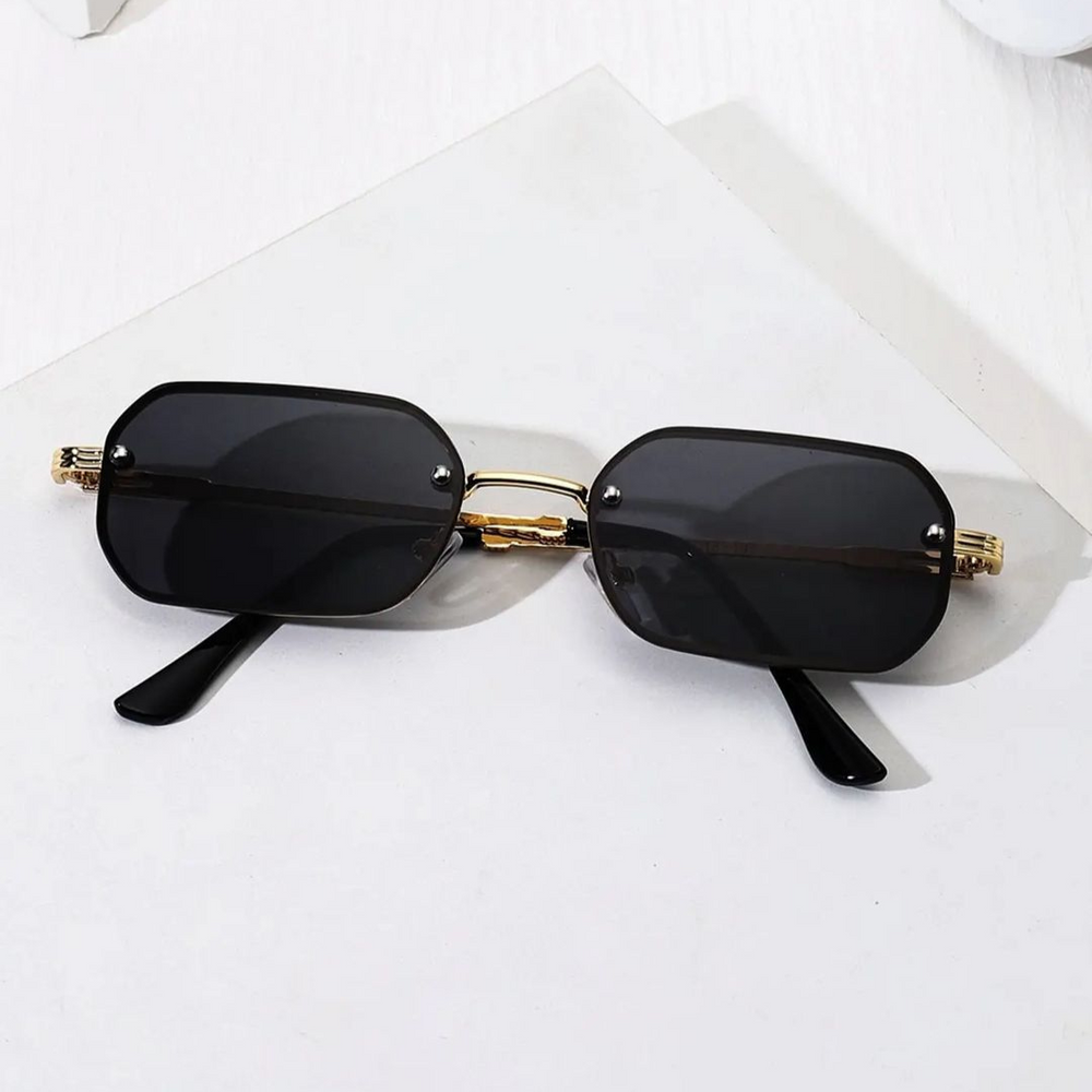 The Black Demon Rectangle Sunglasses