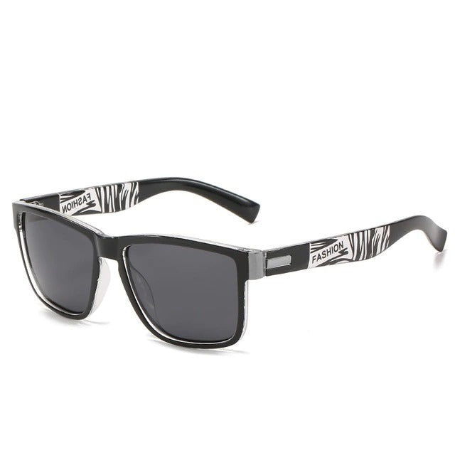 New Polarized Black Sports Square Sunglasses Men's Women