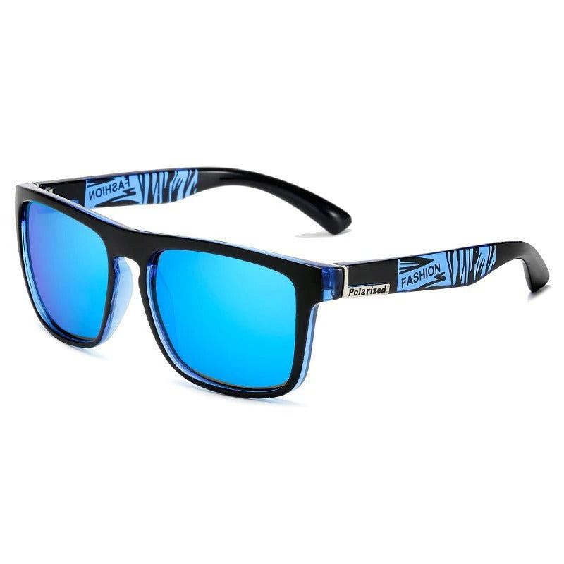 New Polarized Black Sports Square Sunglasses Men's Women
