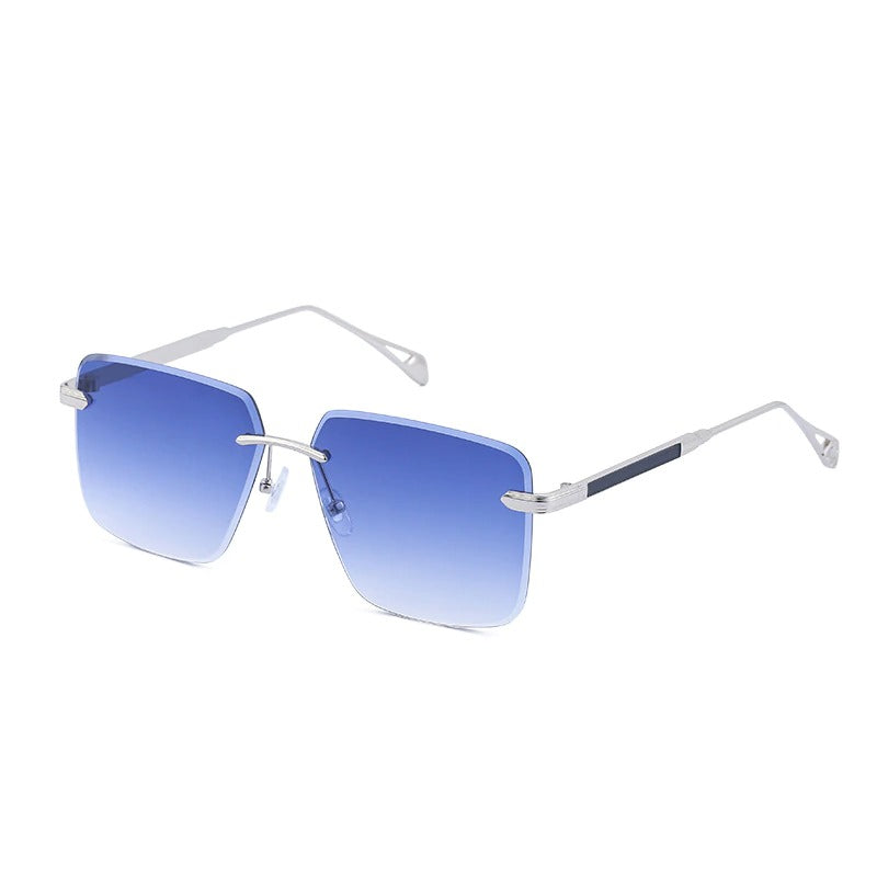 Oversize Square Rimless Fashion Sunglasses