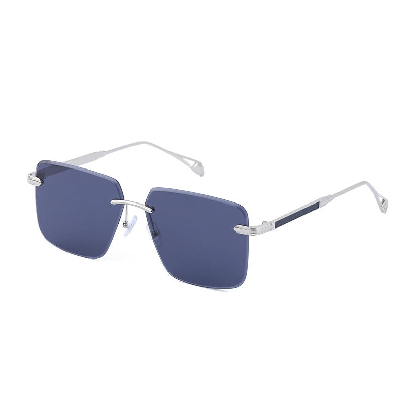 Oversize Square Rimless Fashion Sunglasses
