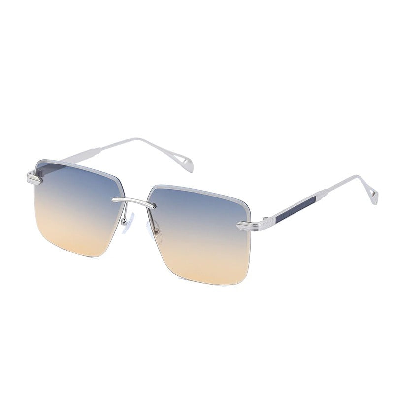 Oversize Square Rimless Fashion Sunglasses