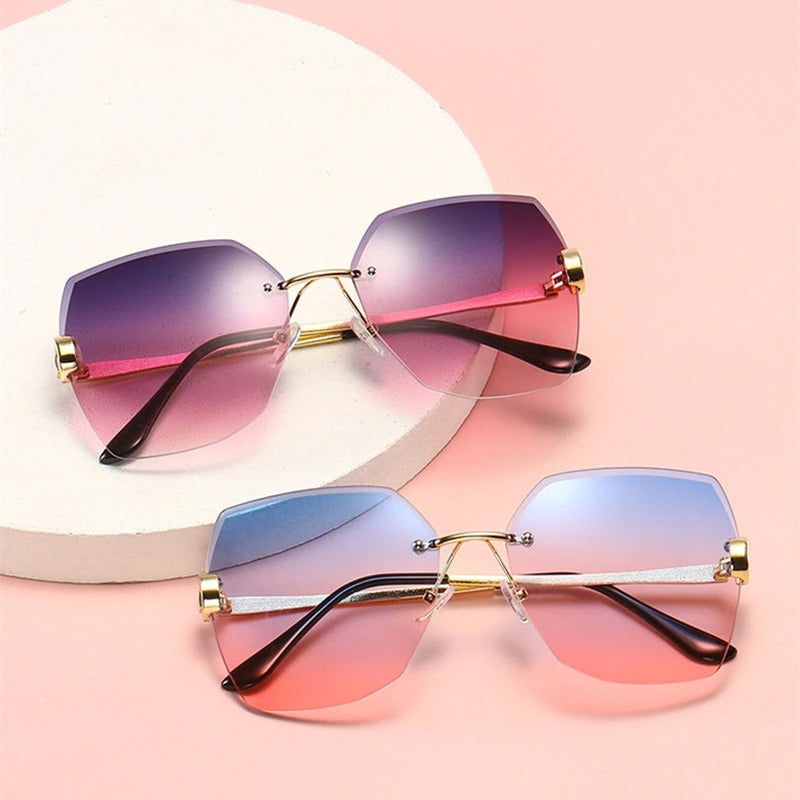Rimless Designer Sunglasses