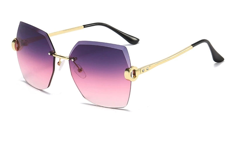 Rimless Designer Sunglasses