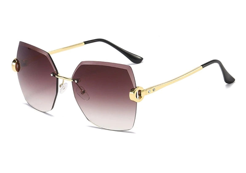 Rimless Designer Sunglasses