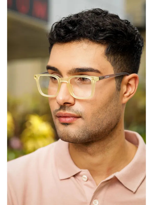 Sabestian Yellow Clear Eyeglass