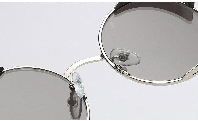 Metal Style Steampunk Fashion Men Retro Round Sunglasses