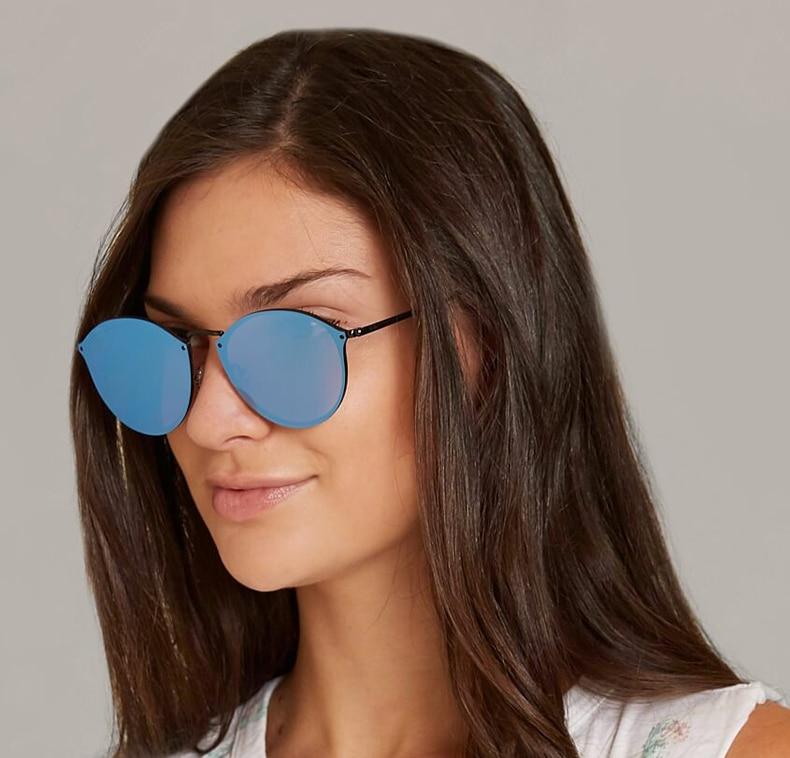 New Blaze Style Rimless Sunglasses For Men And Women