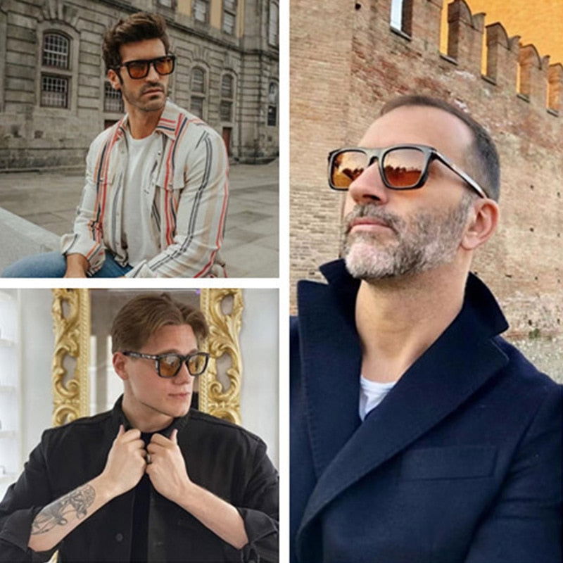 New Square Sunglasses For Men Women 2023 Vintage Fashion Goggle Driving Sun glasses Frame UV400