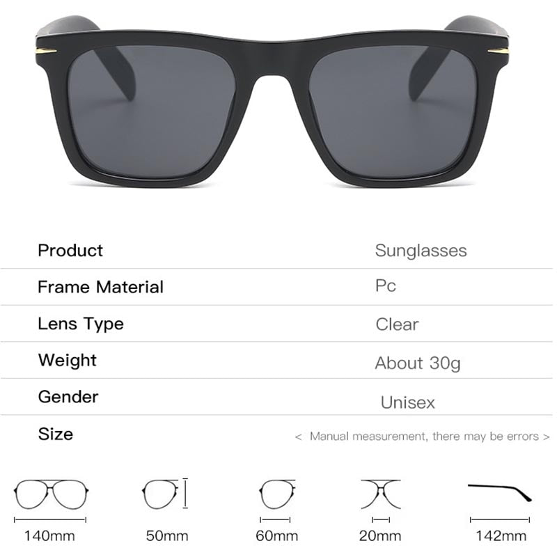 New Square Sunglasses For Men Women 2023 Vintage Fashion Goggle Driving Sun glasses Frame UV400
