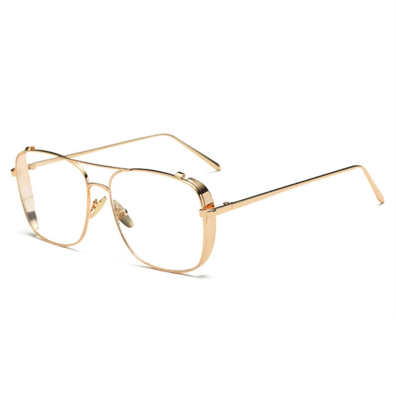 Optical Alloy Glasses Frame Women Men Oversized Transparent Eyeglasses Frames