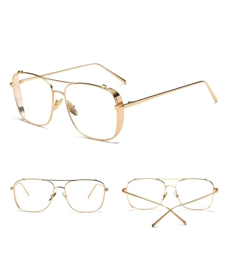 Optical Alloy Glasses Frame Women Men Oversized Transparent Eyeglasses Frames