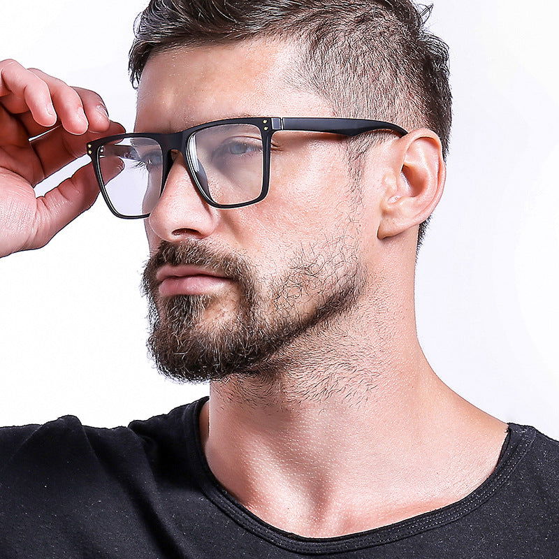 Oversized Square Frame Eyeglasses For Men