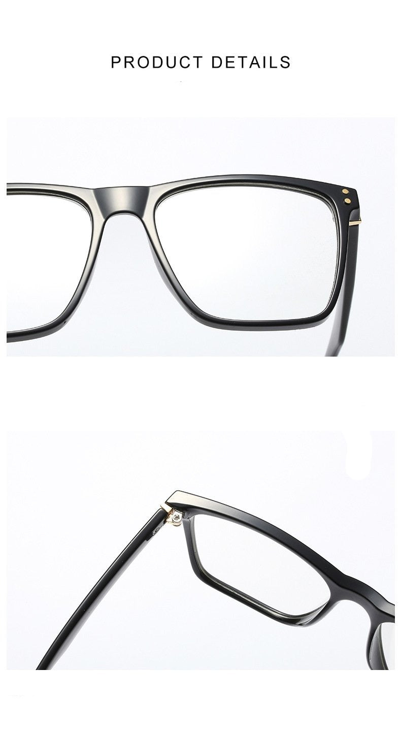 Oversized Square Frame Eyeglasses For Men