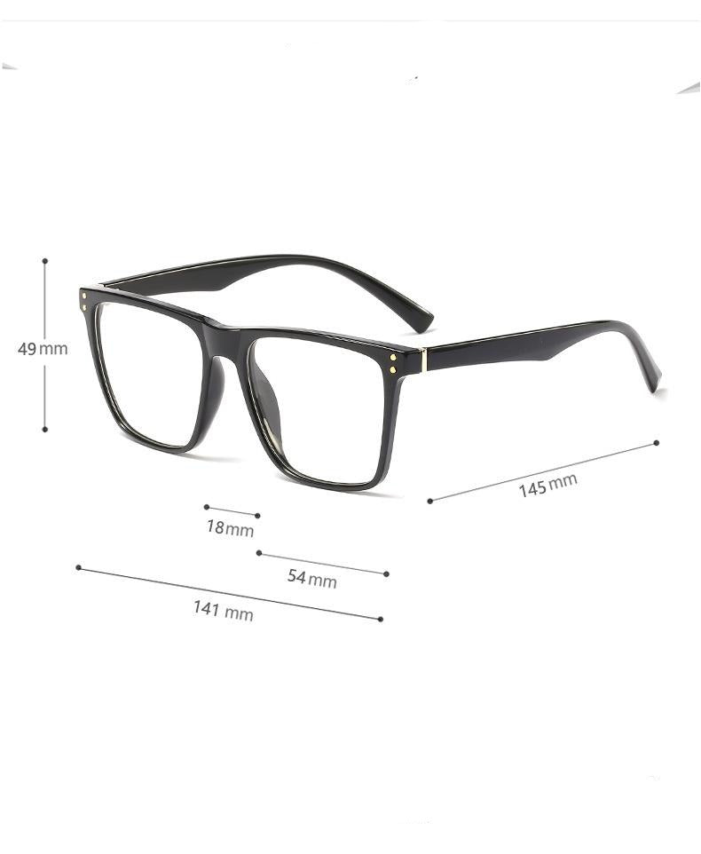 Oversized Square Frame Eyeglasses For Men
