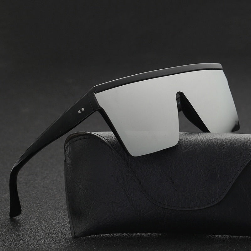 Oversized Square Sunglasses - Vintage Big Frame