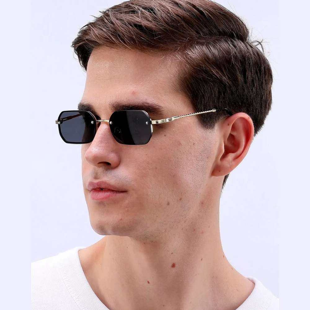 The Black Demon Rectangle Sunglasses