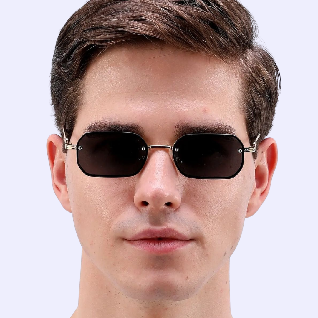 The Black Demon Rectangle Sunglasses