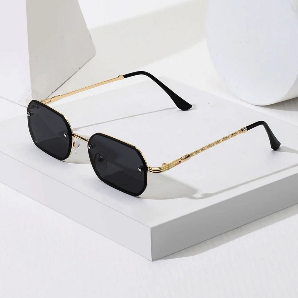 The Black Demon Rectangle Sunglasses