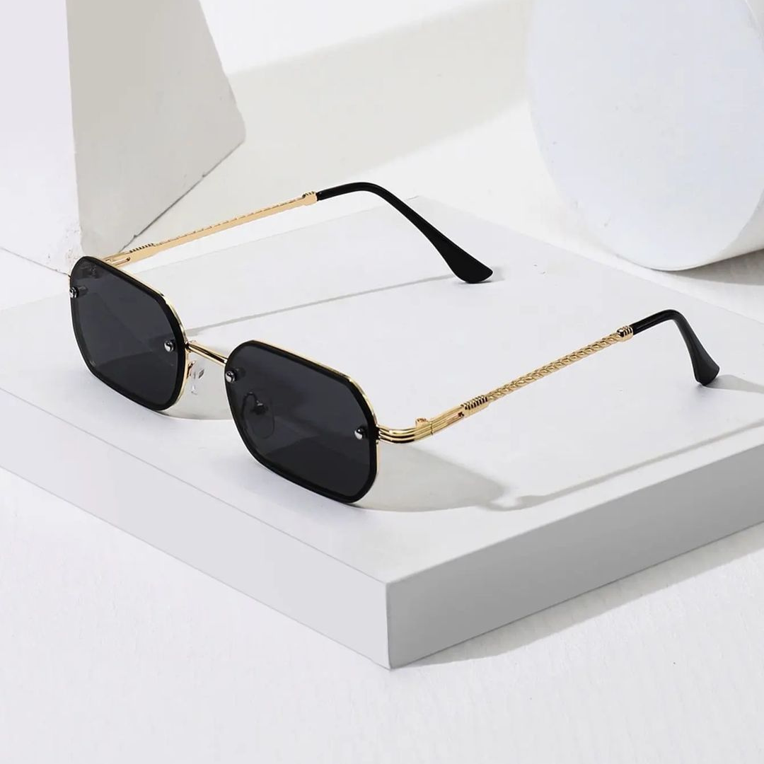 The Black Demon Rectangle Sunglasses