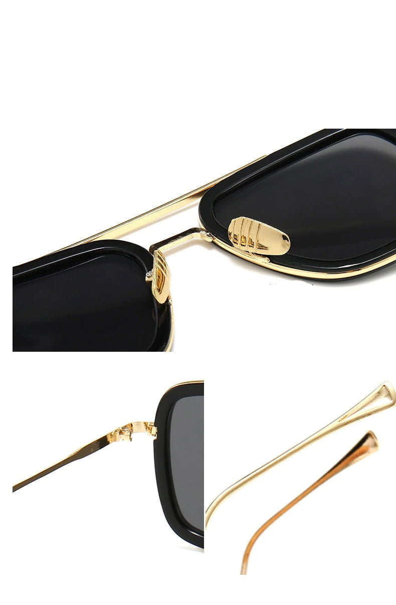 Tony Stark Robert Downey Men Women Sunglasses