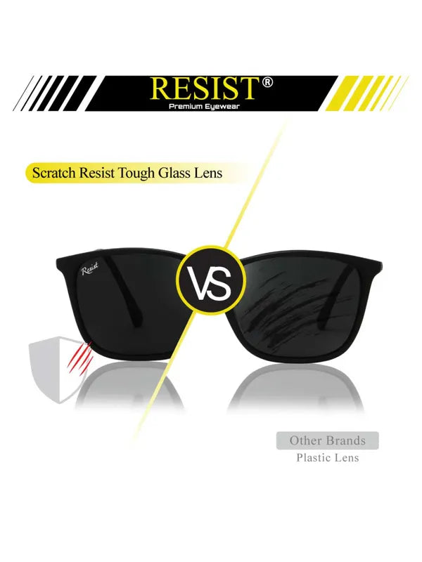 Black UV Protected Wayfarer Sunglasses For Men