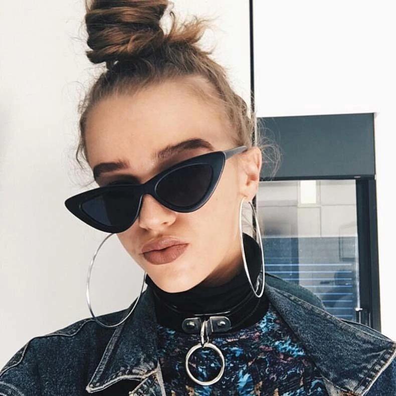 Vintage Cat Eye Black Sunglasses