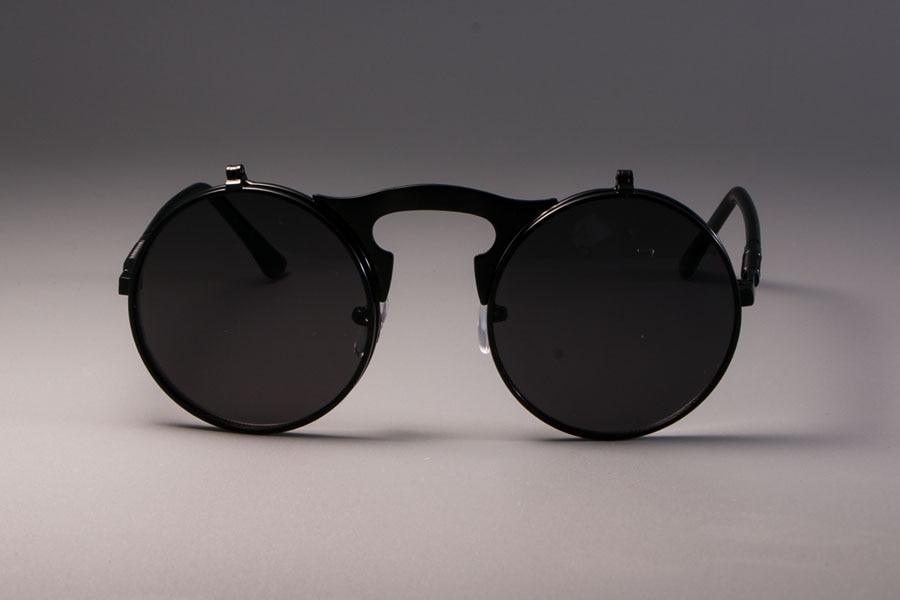 Vintage Round Flip Up Sunglasses For Men And Women