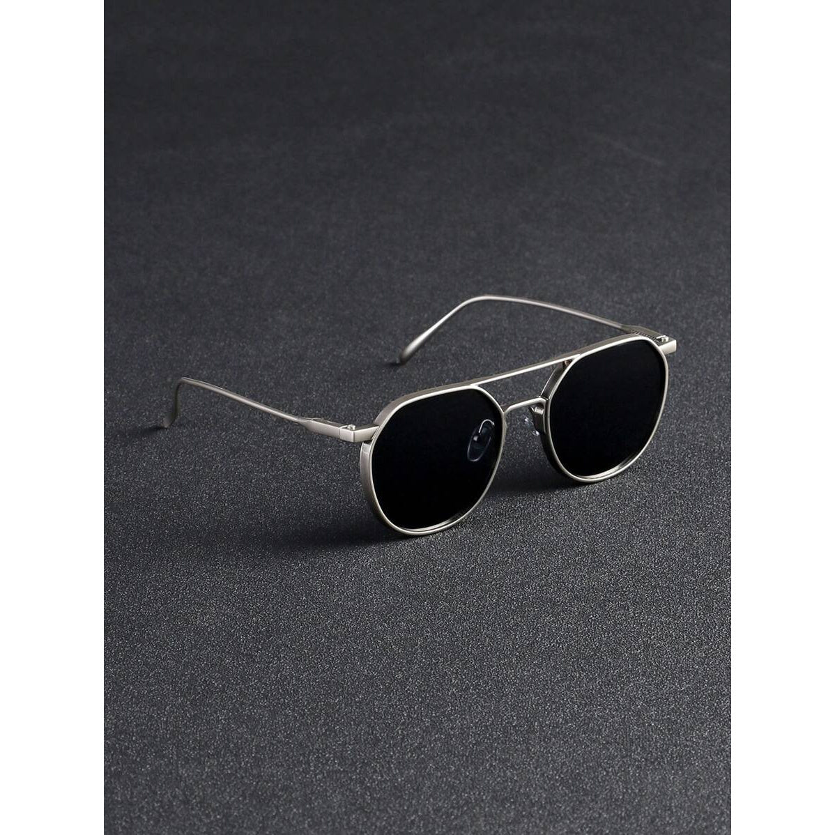 Retro Street Men’s Dual-Beam Fashion Glasses