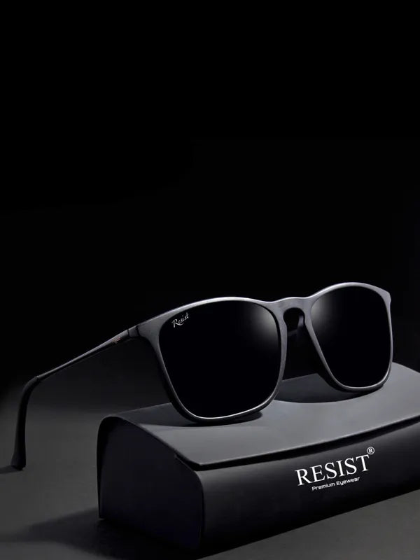 Black UV Protected Wayfarer Sunglasses For Men