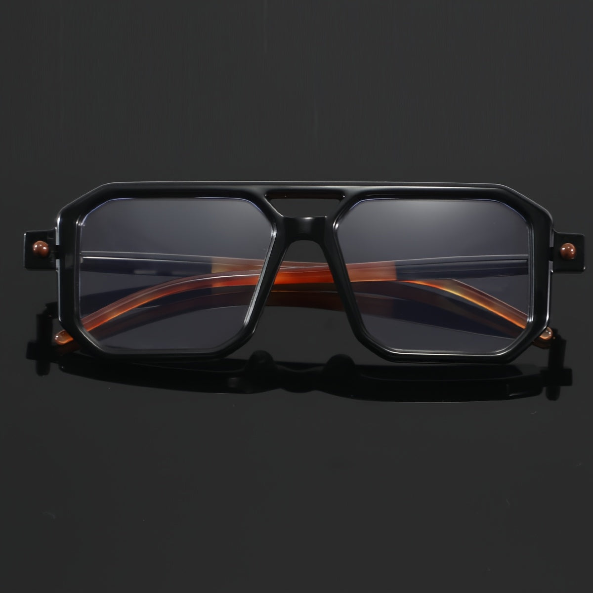 Men'S Casual Square Full-Rim Glasses