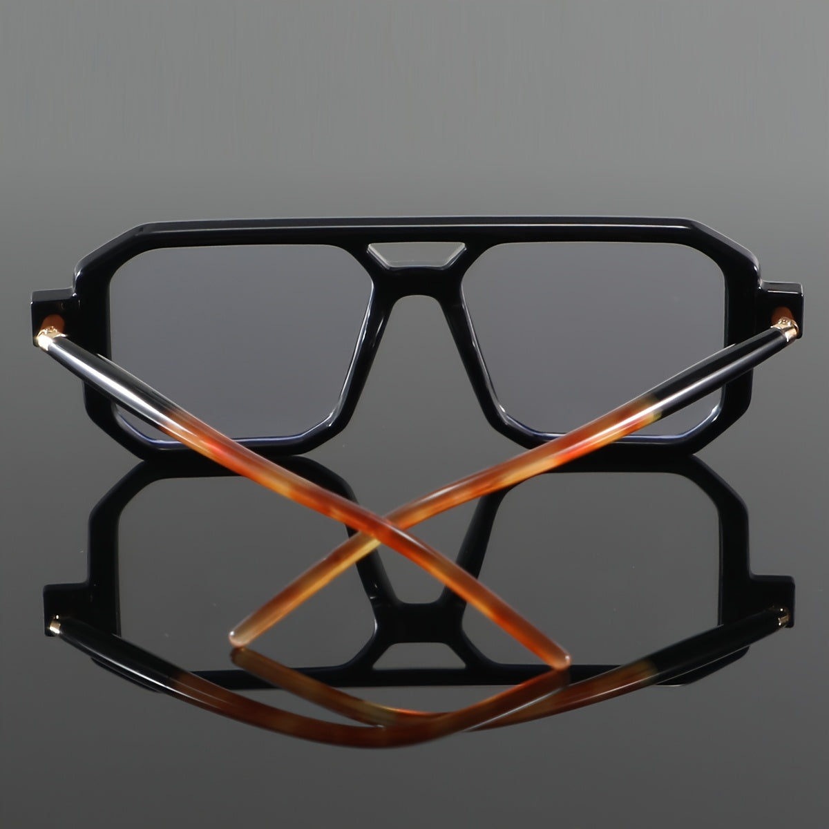 Men'S Casual Square Full-Rim Glasses