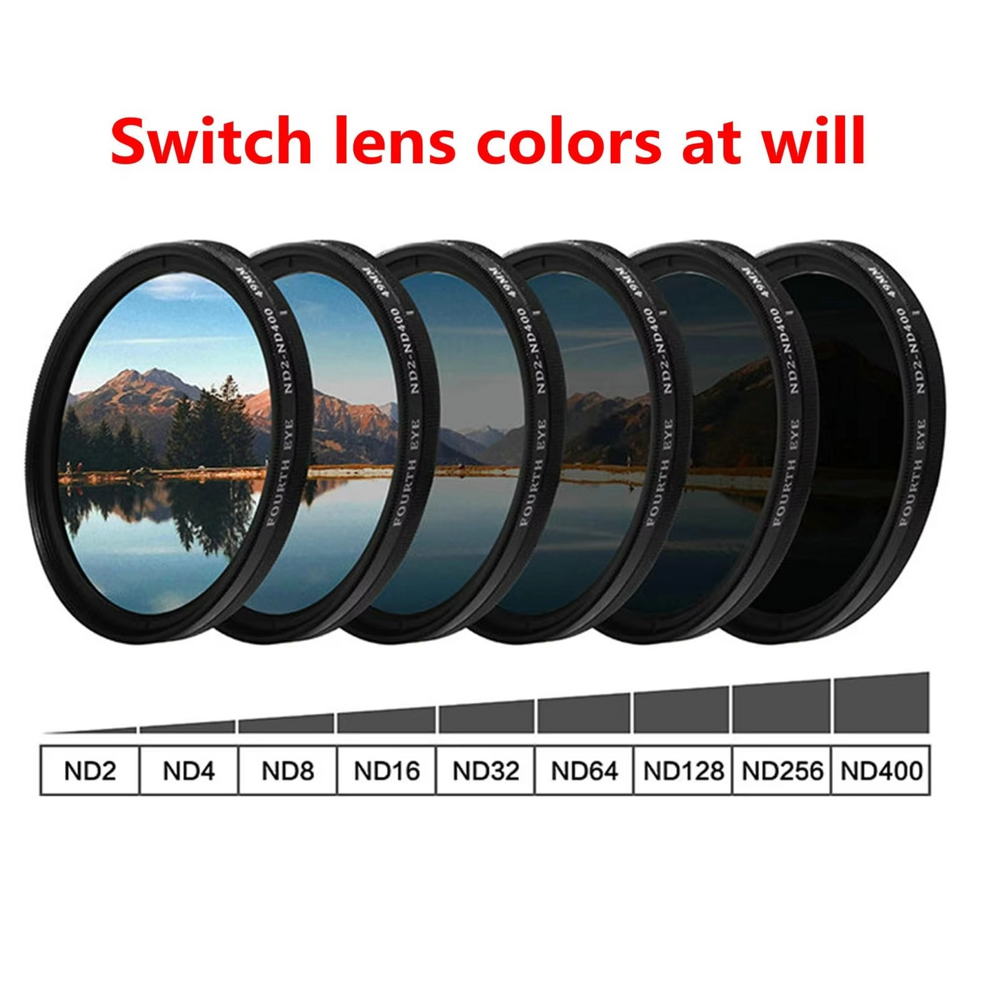 Round Polarized Adjustable ND Filter Sunglasses – 9-Level Dimming, Premium UV Protection