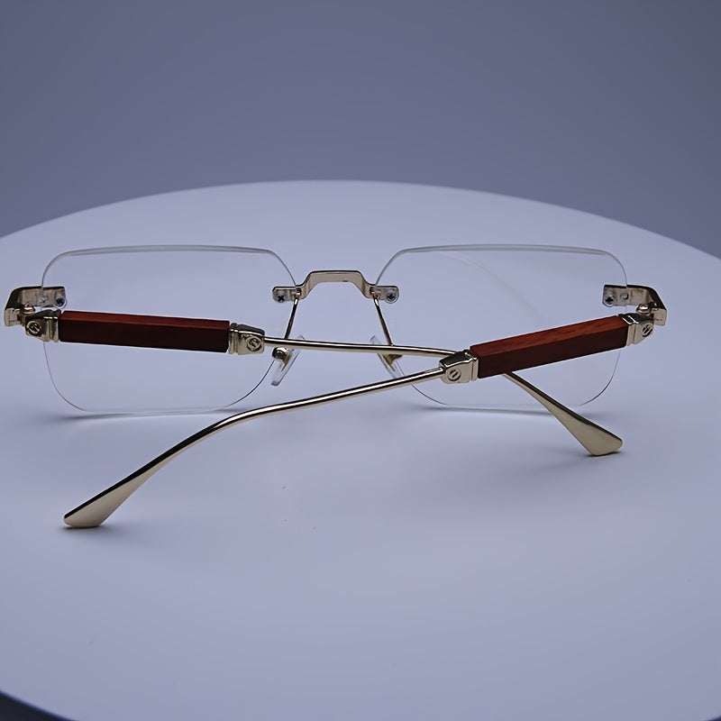 Boho-Chic Rimless Square Fashion Glasses