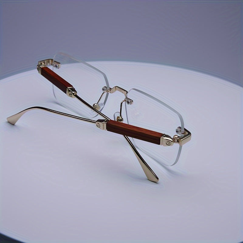 Boho-Chic Rimless Square Fashion Glasses