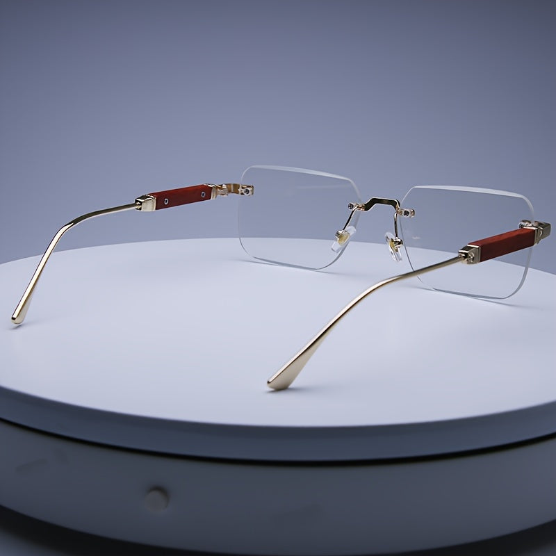 Boho-Chic Rimless Square Fashion Glasses