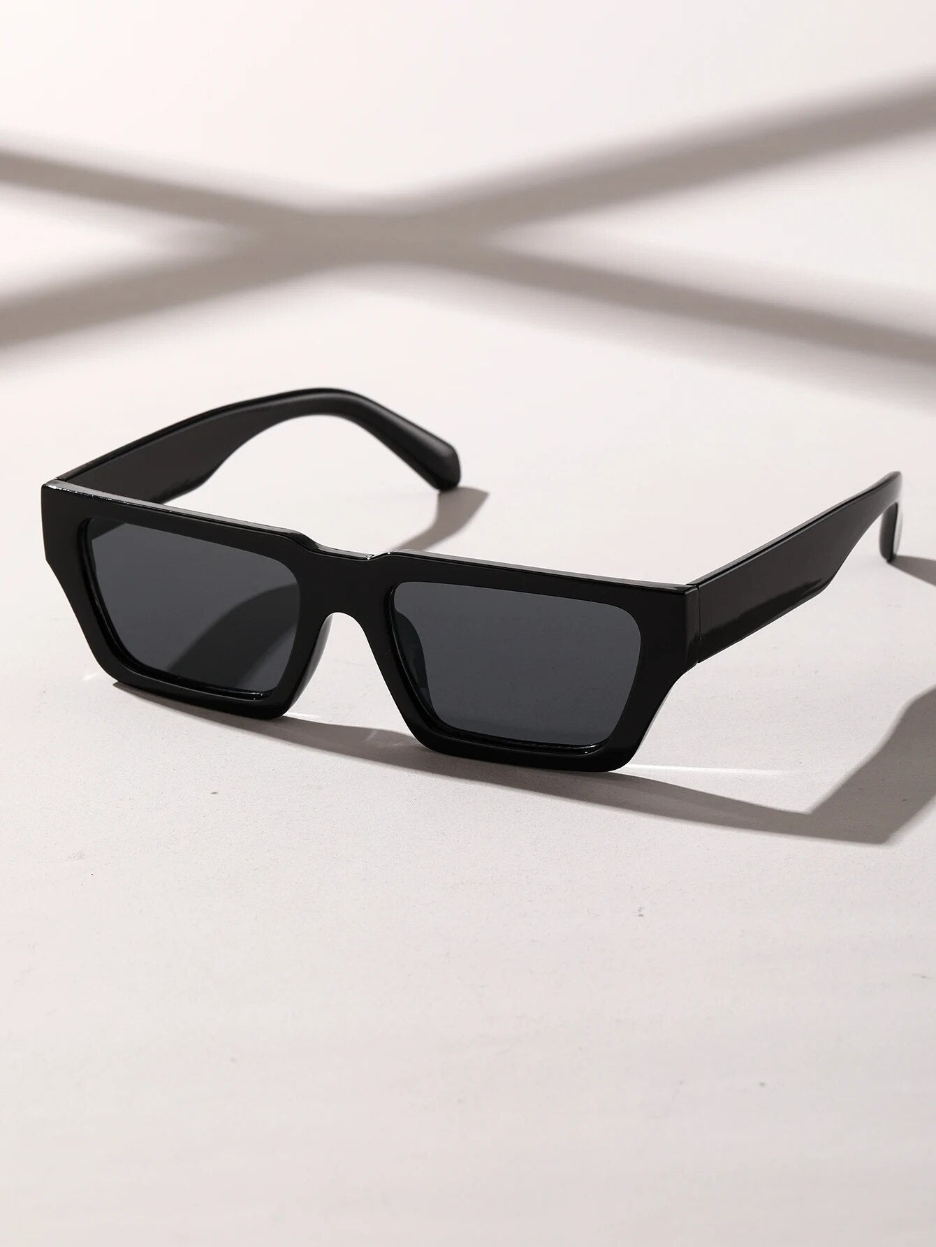Black square sunglasses for men by Sunglass Lover with sleek rectangular frames