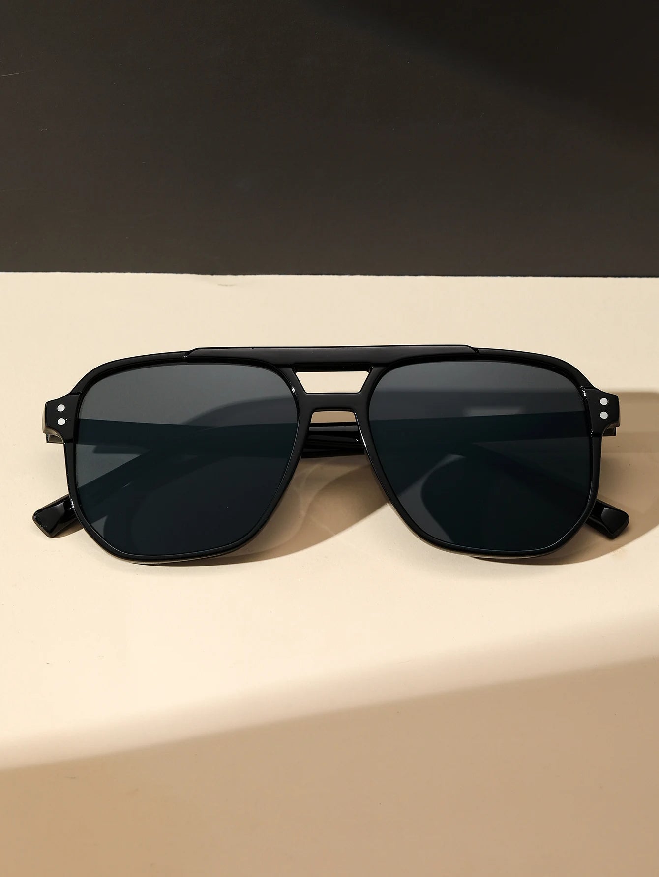 Sunglass Lover black square sunglasses with dark lenses geometric street sunglasses style