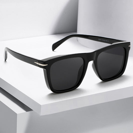 Fashionable Square Black Dress Sunglasses – UV400
