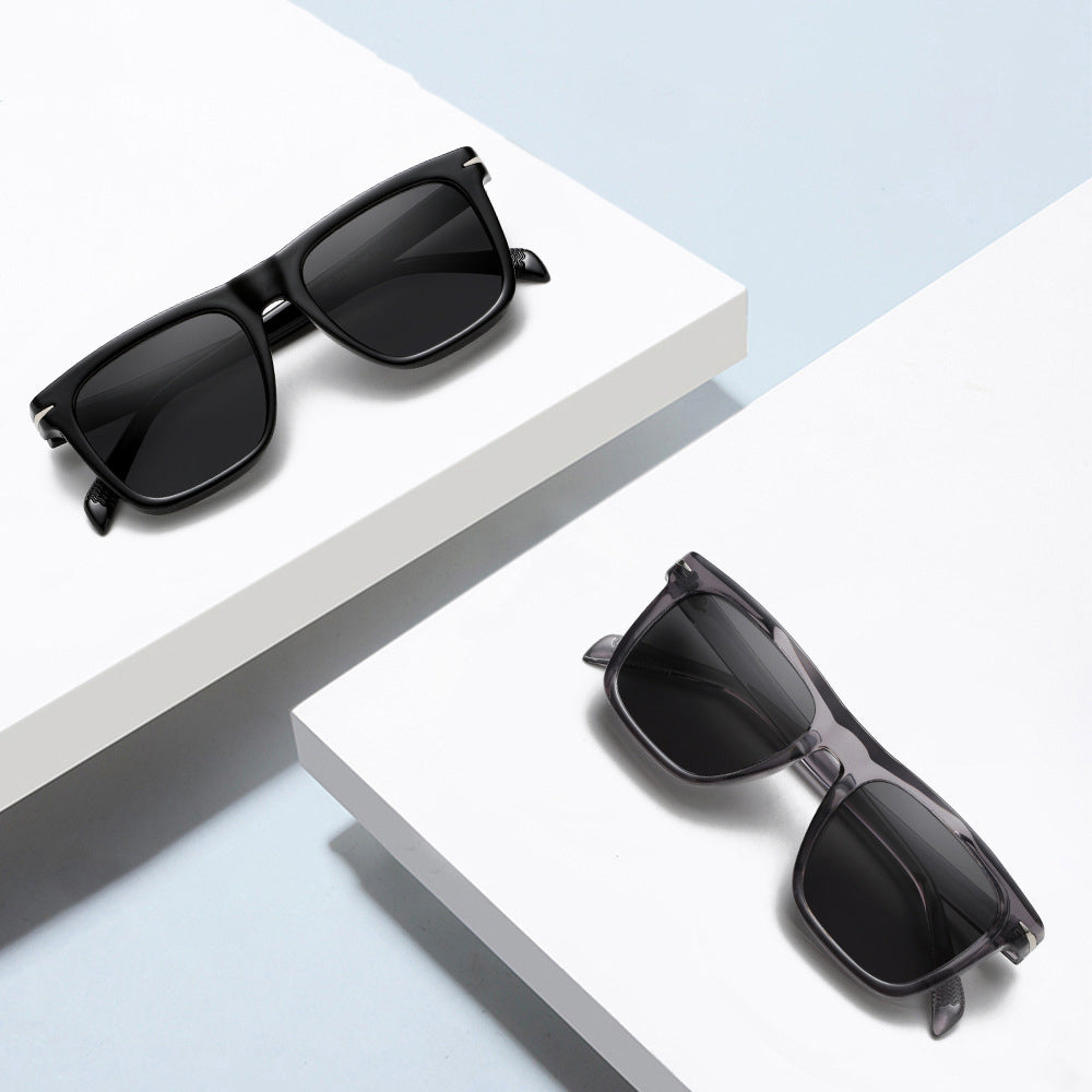 Fashionable Square Black Dress Sunglasses – UV400