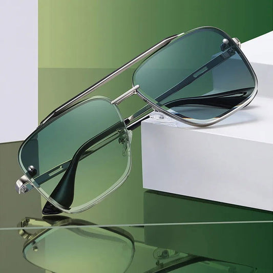  New Oversize Gradient Sunglasses for Men Fashion 