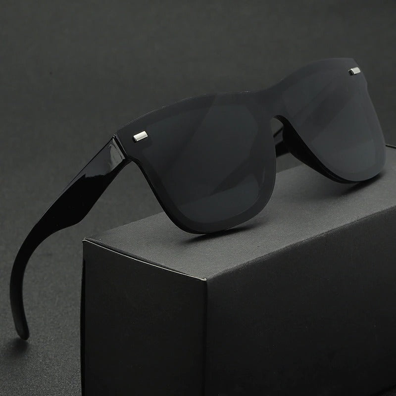  New Rimless Reflector Mirror Polarized Sunglasses 