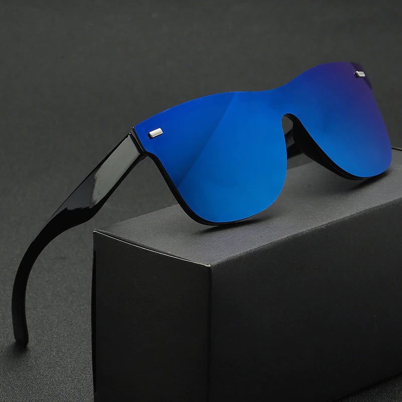 New Rimless Reflector Mirror Polarized Sunglasses 