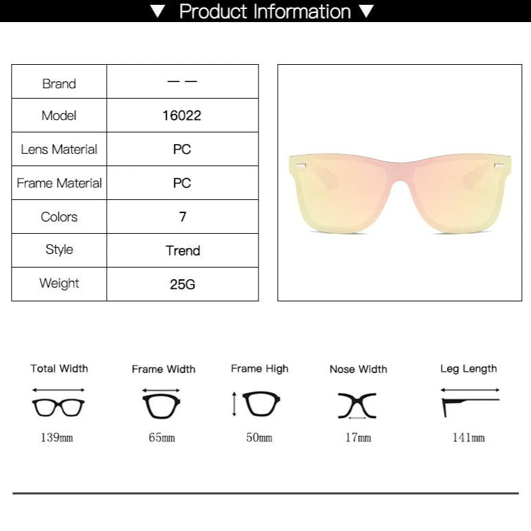  New Rimless Reflector Mirror Polarized Sunglasses 