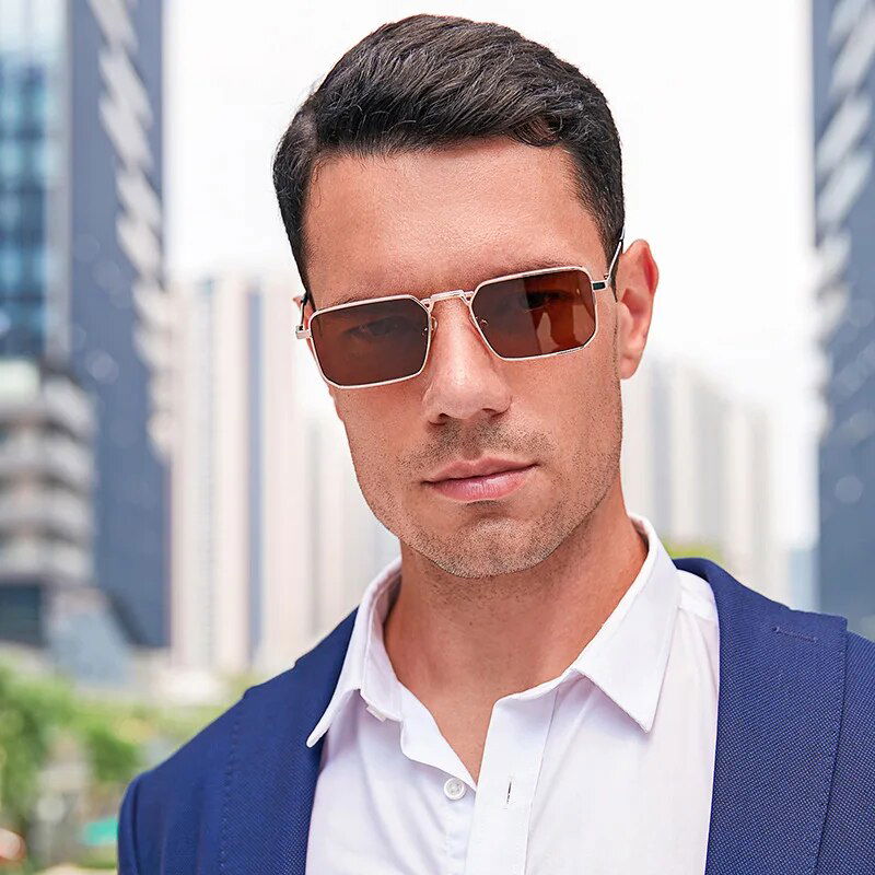  Rectangle Retro Sunglasses for Men and Women 